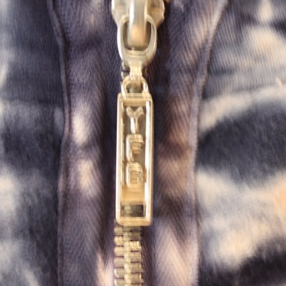 Young Fabulous & Broke Tie Dye Zip Sweater Medium - Picture 10 of 12